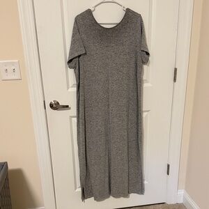 torrid Heather Gray Short-Sleeve Maxi sleepwear